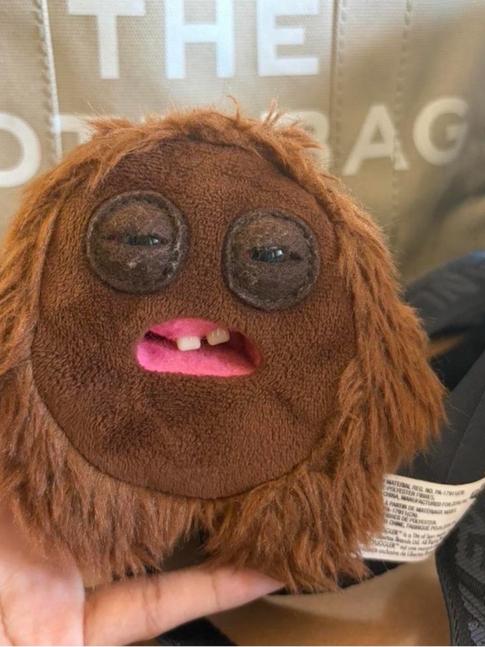Plush Brown Furry Novelty Hand Puppet - Cute Character Toy
